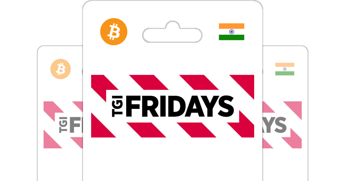 Buy Tgi Fridays gift cards with Bitcoin or Crypto - Bitrefill