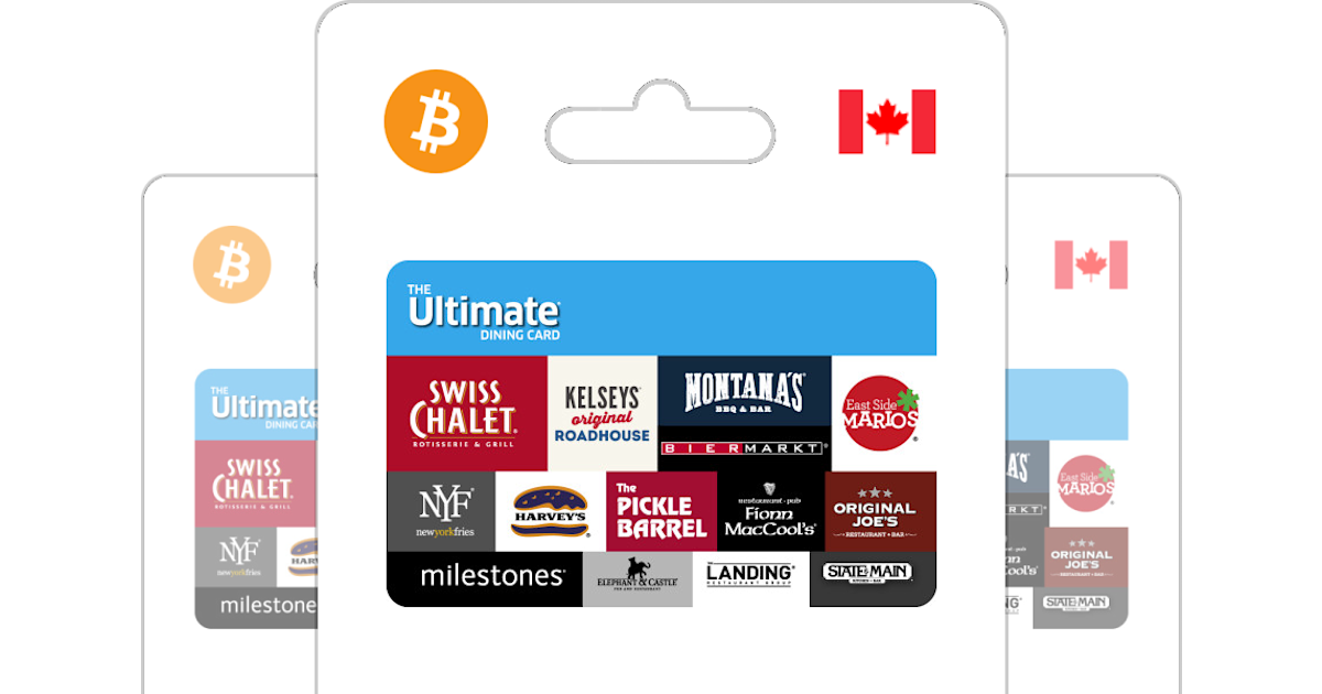 Buy The Ultimate Dining Card Gift Card with Bitcoin, ETH or ...