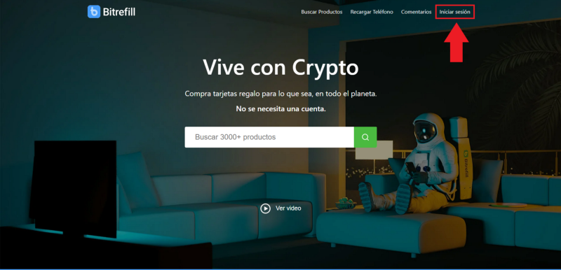 Tutorial: Comienza con una cuenta Bitrefill.