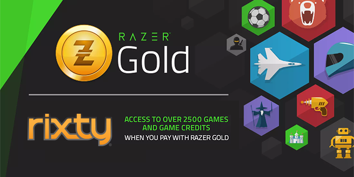 Buy Razer Gold with Bitcoin & Rixty!