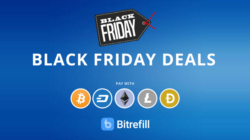 Ofertas de Black Friday y Cyber Monday 2018 con Bitcoin y Altcoins