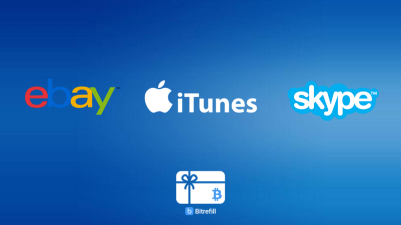 New US Gift Cards: eBay, iTunes, and Skype