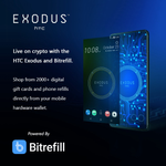 HTC Exodus integrates Bitrefill shopping within Zion Vault