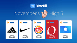 Introducing Bitrefill’s High 5: Get 5% Off Face Value on 5 Popular USD Vouchers!