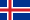Flag for Iceland