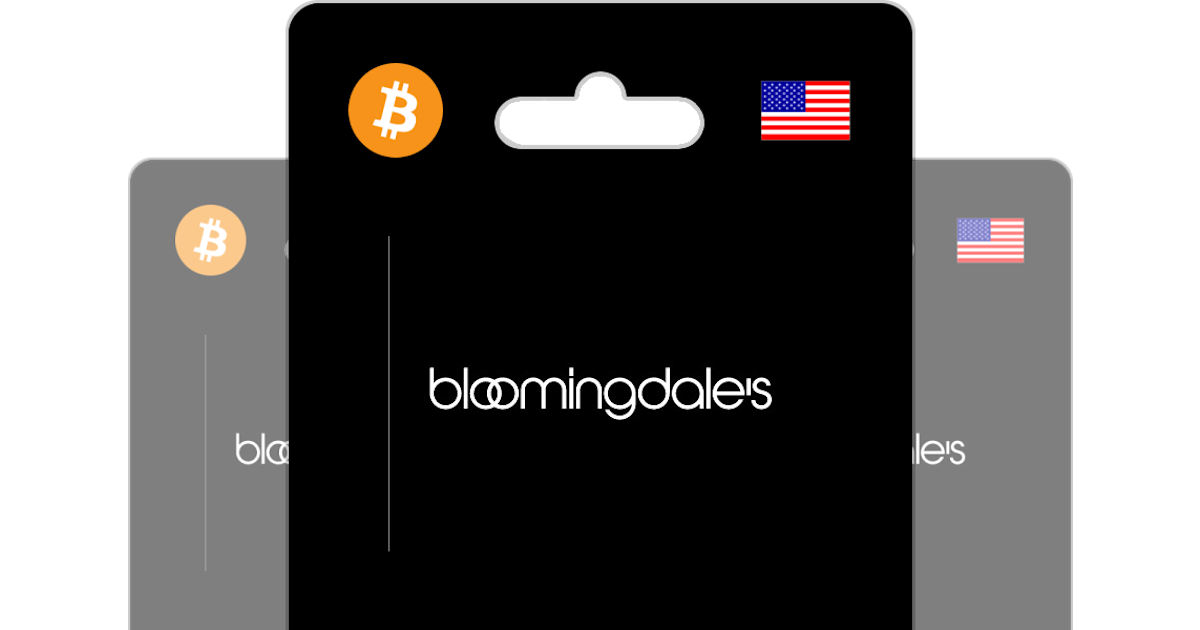 Buy Bloomingdale's Gift Card with Bitcoin, ETH or Crypto - Bitrefill