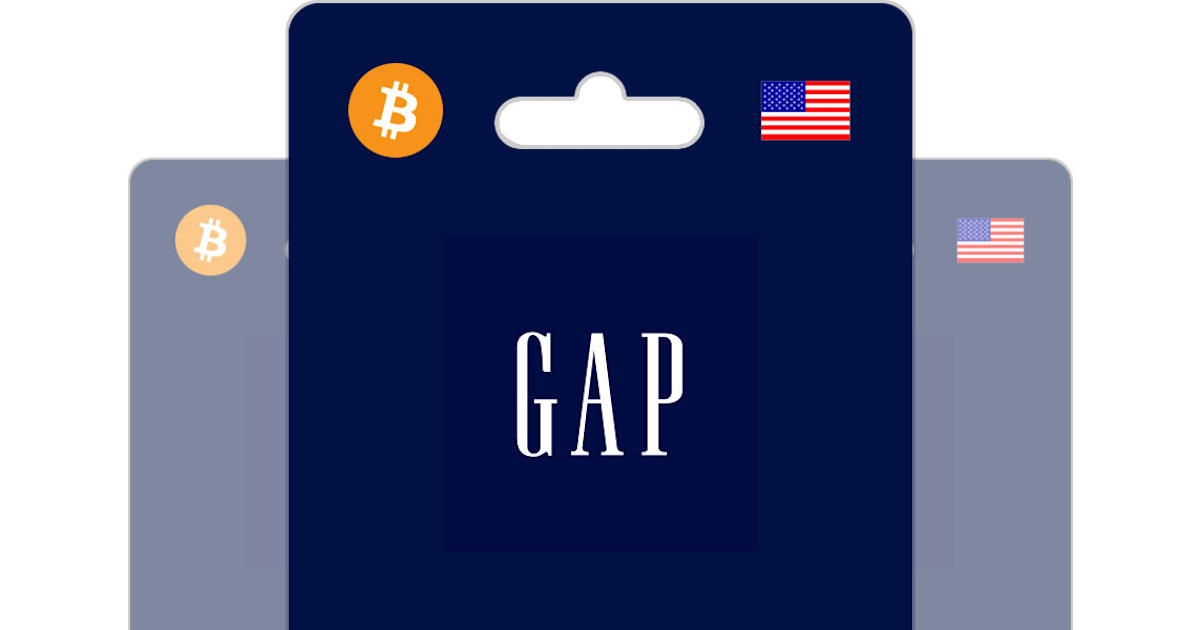 Buy Gap Gift Card with Bitcoin, ETH, USDT or Crypto - Bitrefill