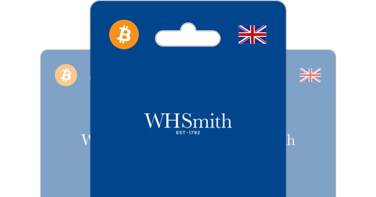 Buy WHSmith Gift Card with Bitcoin, ETH, USDT or Crypto Bitrefill