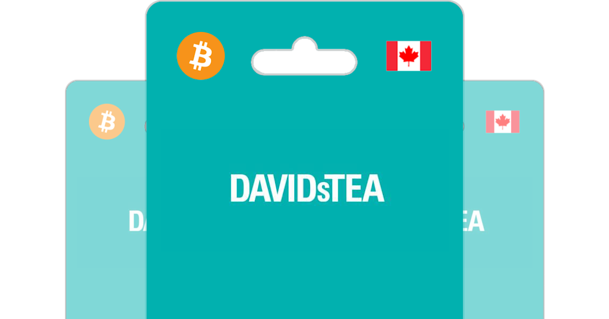 Buy DAVIDsTEA Gift Card with Bitcoin, ETH, USDT or Crypto Bitrefill