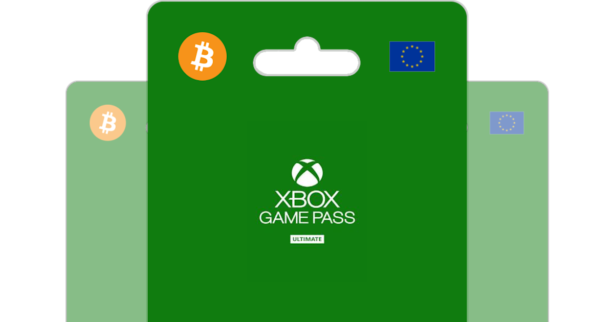 Compra Xbox Game Pass Ultimate EU con bitcoin o altcoins