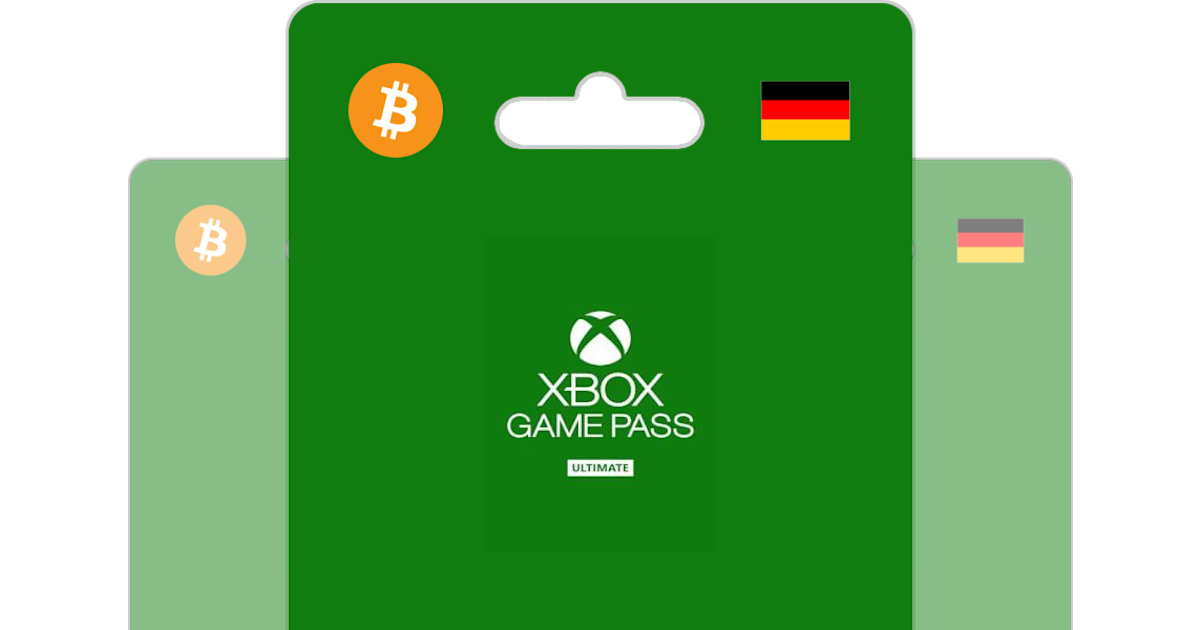 Compre Gift Cards Xbox Game Pass Ultimate com Bitcoin ou Cripto Bitrefill