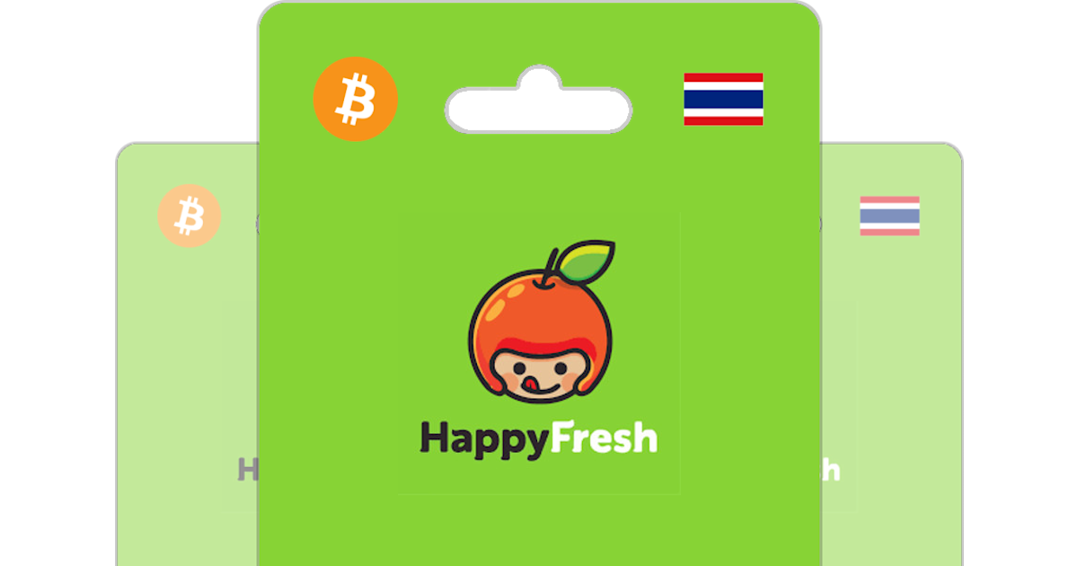 Buy HappyFresh Gift Card with Bitcoin, ETH, USDT or Crypto Bitrefill