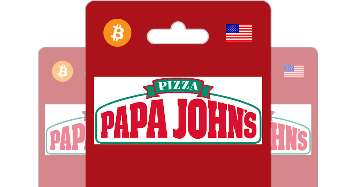 Buy Papa John's Gift Card with Bitcoin, ETH or Crypto - Bitrefill