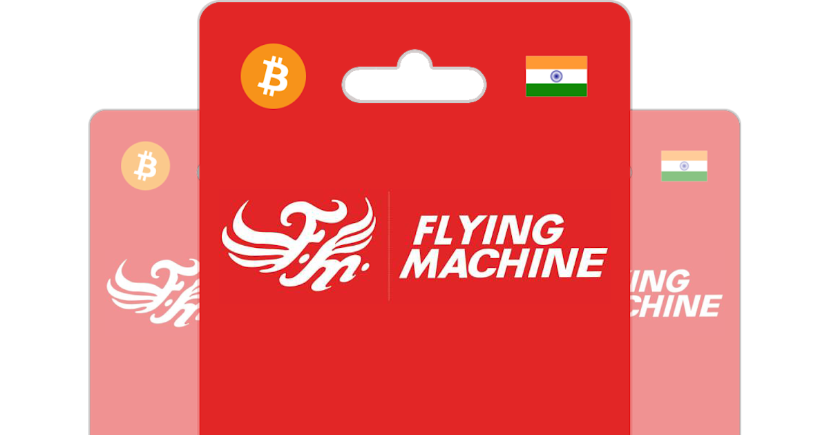 Buy Flying Machine Gift Card with Bitcoin, ETH or Crypto Bitrefill