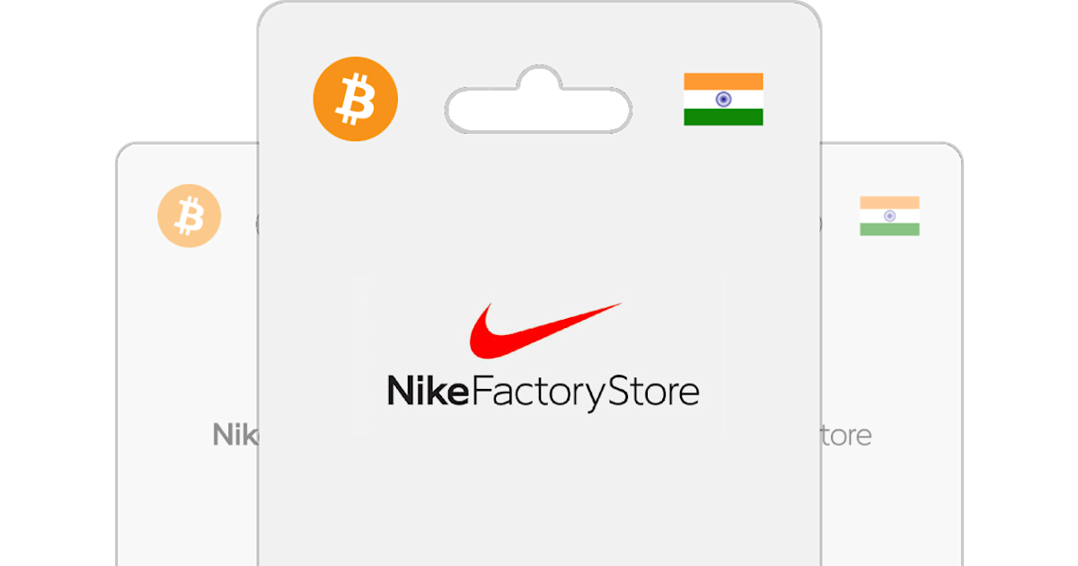 Buy Nike Factory Store Gift Card with Bitcoin, ETH or Crypto