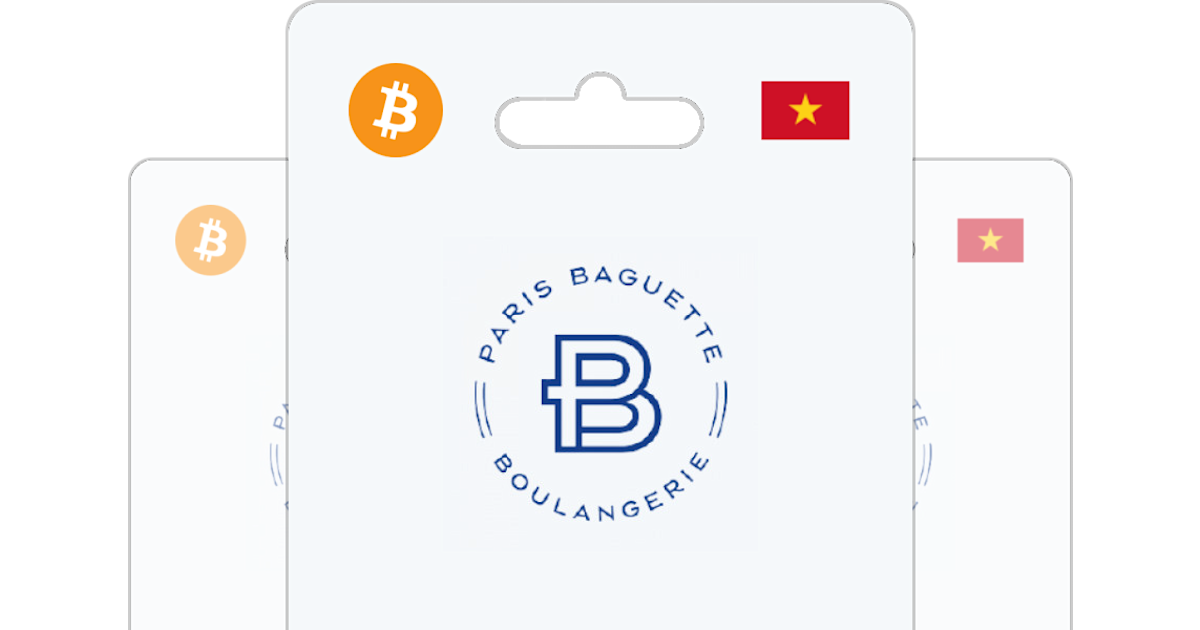 Buy Paris Baguette Gift Card with Bitcoin, ETH or Crypto Bitrefill