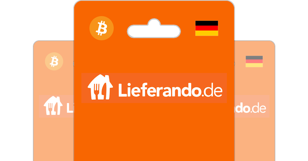 Buy Lieferando Gift Card ETH, or Bitcoin, with Crypto USDT Bitrefill 