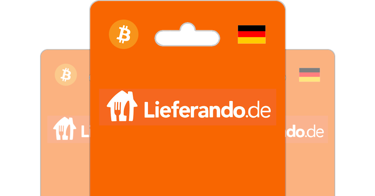 Kaufe Lieferando Gutschein mit Bitcoin, ETH, USDT oder Crypto Bitrefill