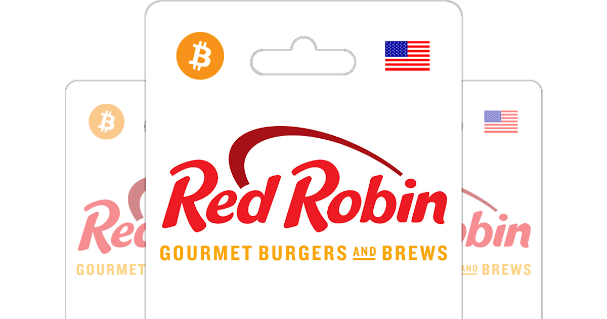Acquista gift card Red Robin con Bitcoin o Cripto Bitrefill