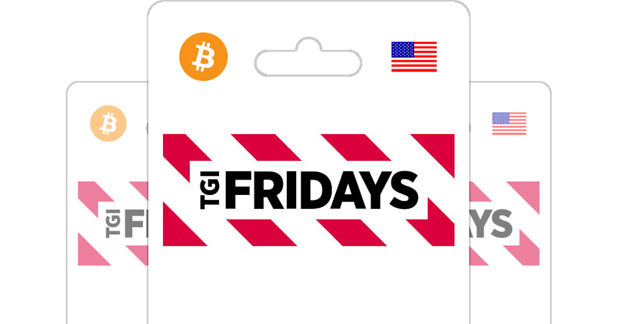 Buy TGI Fridays Gift Card with Bitcoin, ETH or Crypto - Bitrefill