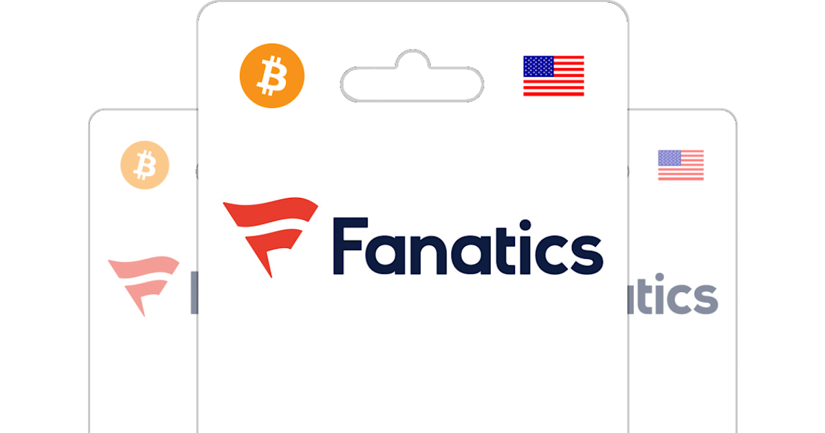 Buy Fanatics Gift Card with Bitcoin, ETH, USDT or Crypto Bitrefill
