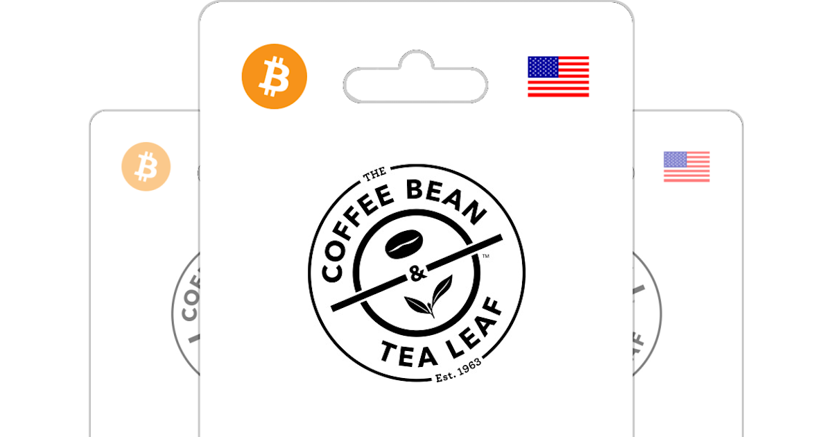 Buy The Coffee Bean & Tea Leaf Gift Card with Bitcoin, ETH or Crypto