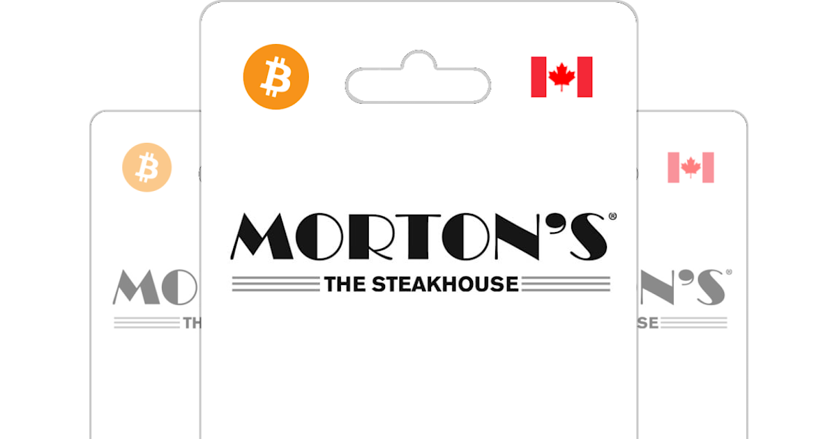 Buy Morton's The SteakHouse Toronto Gift Card with Bitcoin, ETH or ...