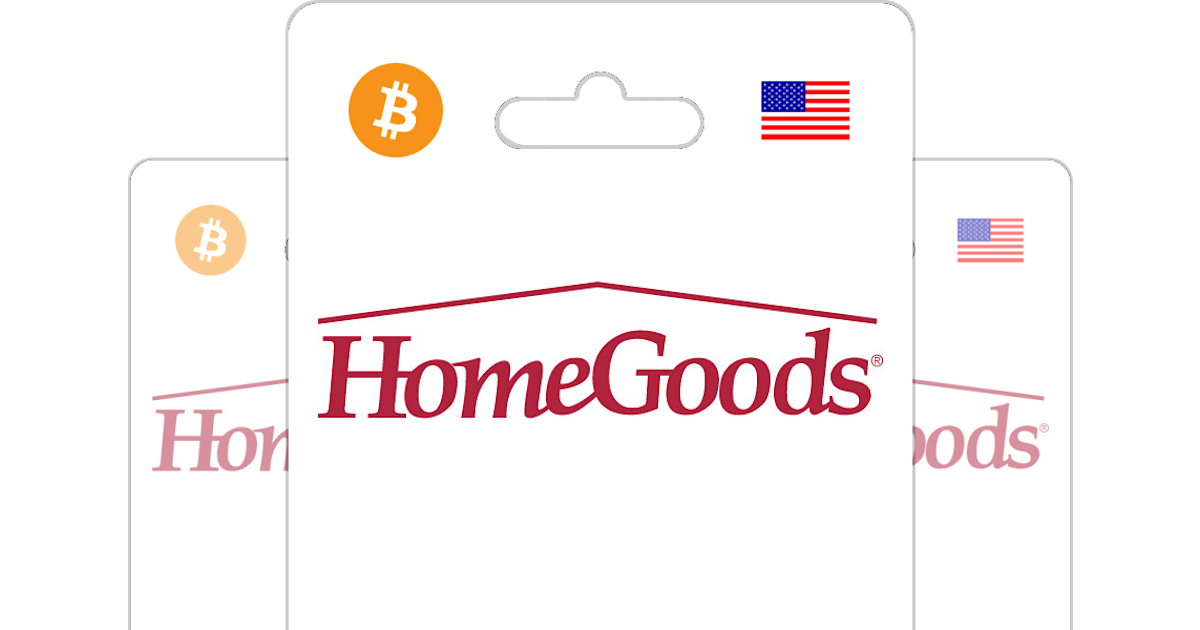 Buy HomeGoods Gift Card with Bitcoin, ETH, USDT or Crypto Bitrefill