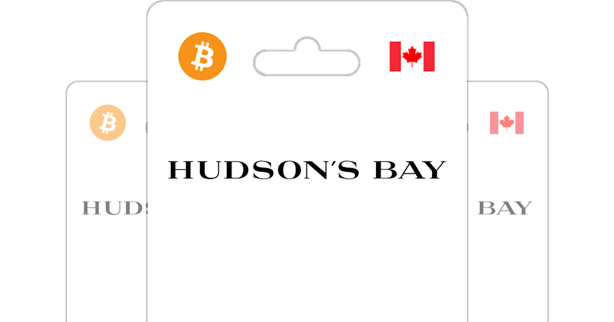 Buy Hudson's Bay Gift Card with Bitcoin, ETH or Crypto Bitrefill
