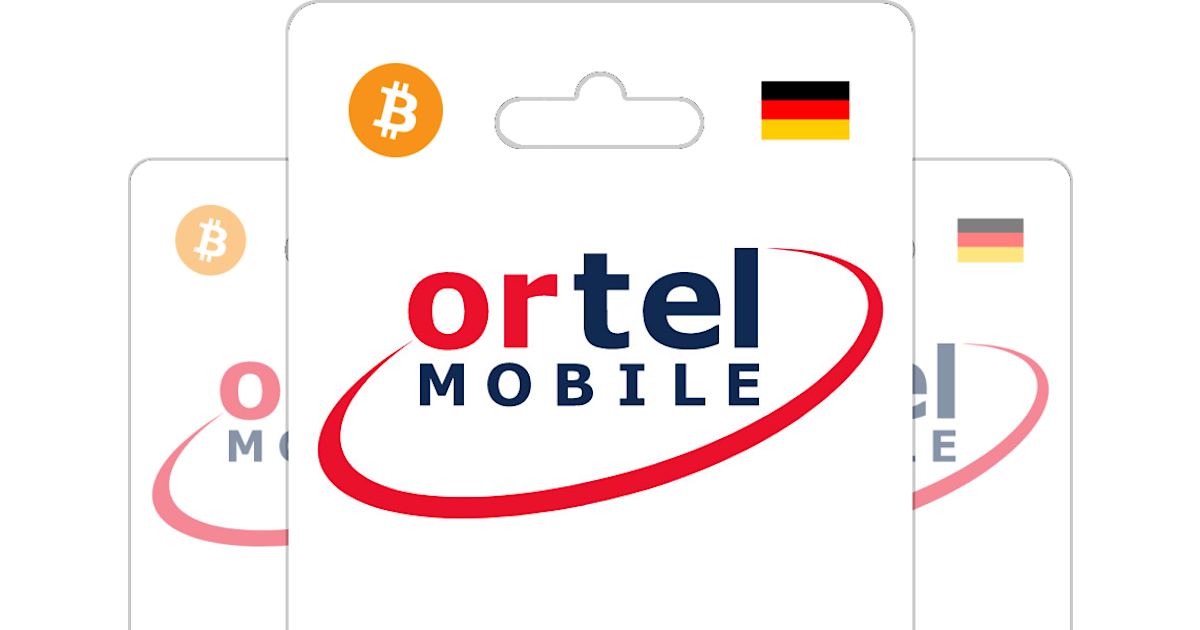 Ortel pin Prepaid Top Up with Bitcoin, ETH or Crypto - Bitrefill