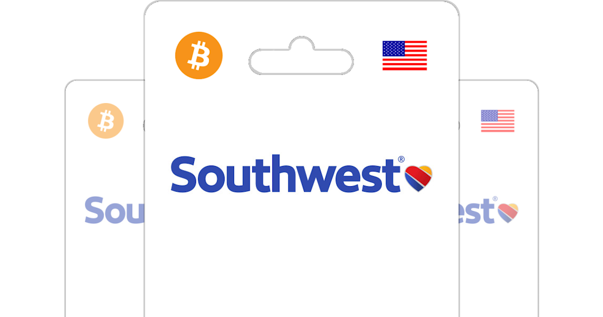 Buy Southwest Airlines Gift Card with Bitcoin, ETH or Crypto ...