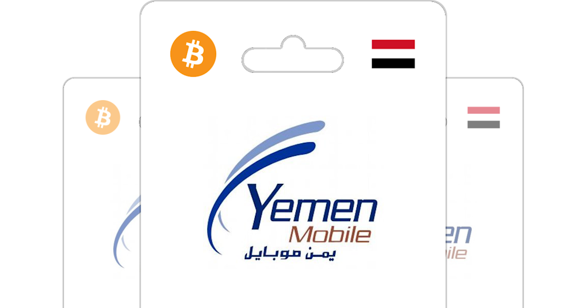 Yemen Mobile Prepaid Top Up with Bitcoin, ETH or Crypto Bitrefill