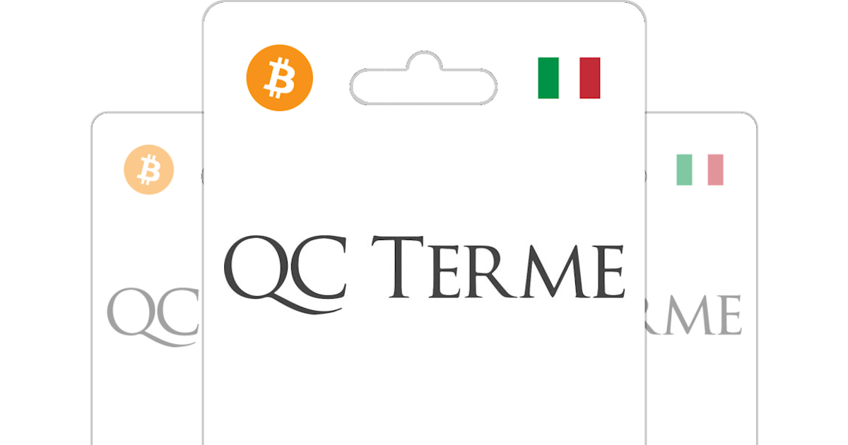 Acquista Gift Card QC Terme con Bitcoin, ETH, USDT o Crypto