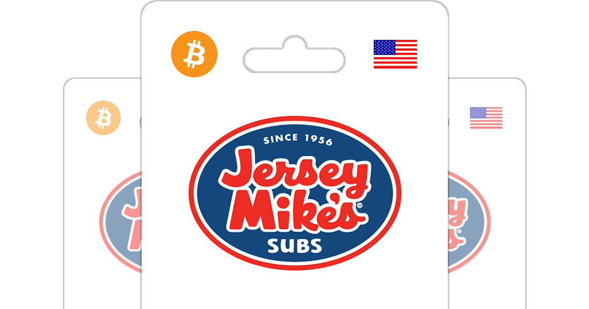Buy Jersey Mike's Gift Card with Bitcoin, ETH or Crypto Bitrefill