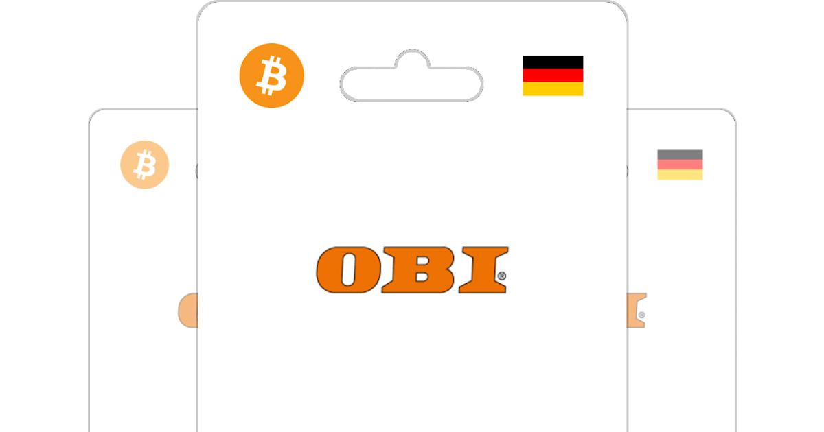 Kaufe OBI Geschenkkarte mit Bitcoin, ETH, USDT oder Crypto Bitrefill