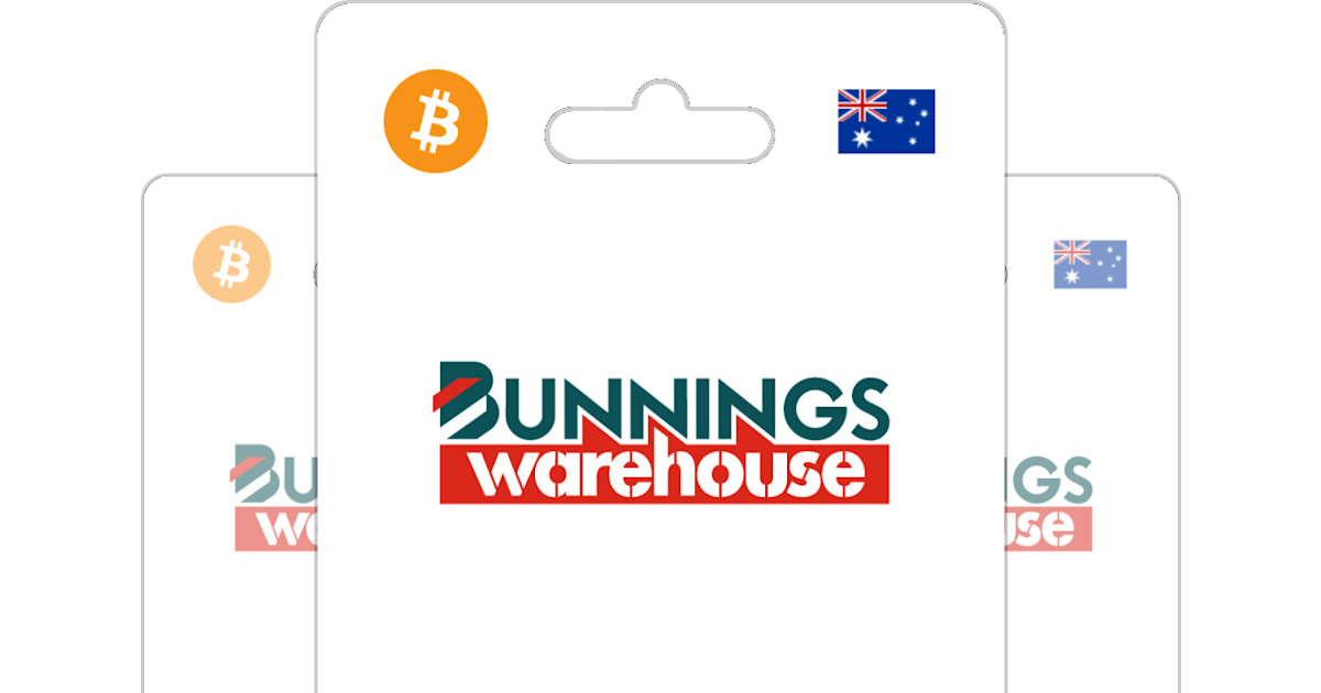 Buy Bunnings with Bitcoin or altcoins Bitrefill