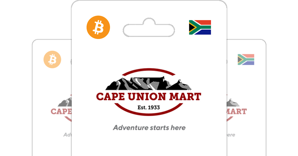 Buy Cape Union Mart Gift Card with Bitcoin, ETH or Crypto Bitrefill
