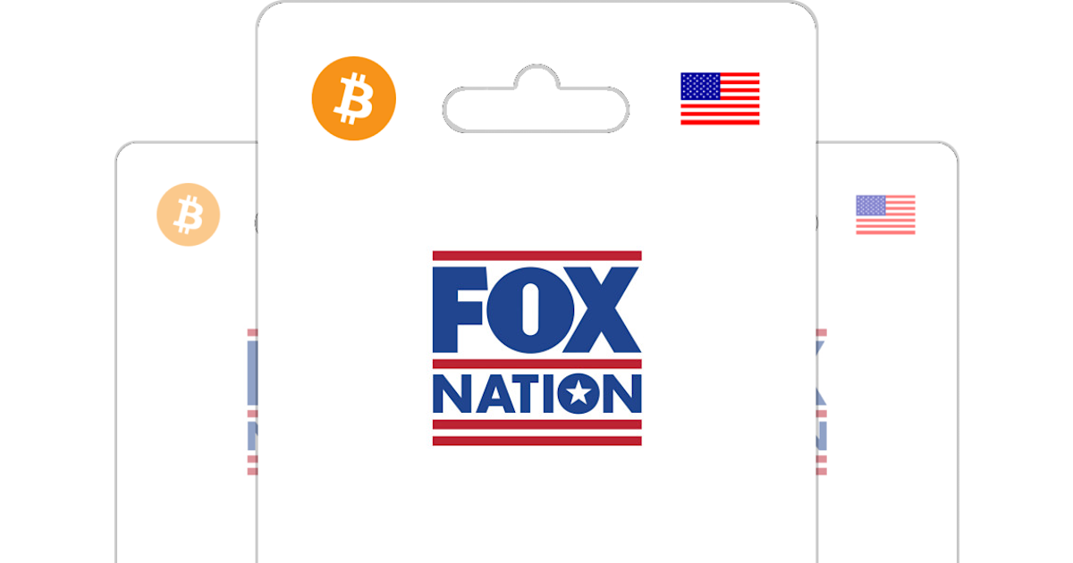 Buy Fox Nation US Gift Card with Bitcoin, ETH or Crypto Bitrefill