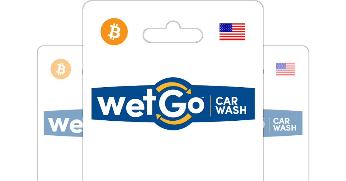 Buy WetGo Car Wash locations US Gift Card with Bitcoin, ETH or Crypto Bitrefill