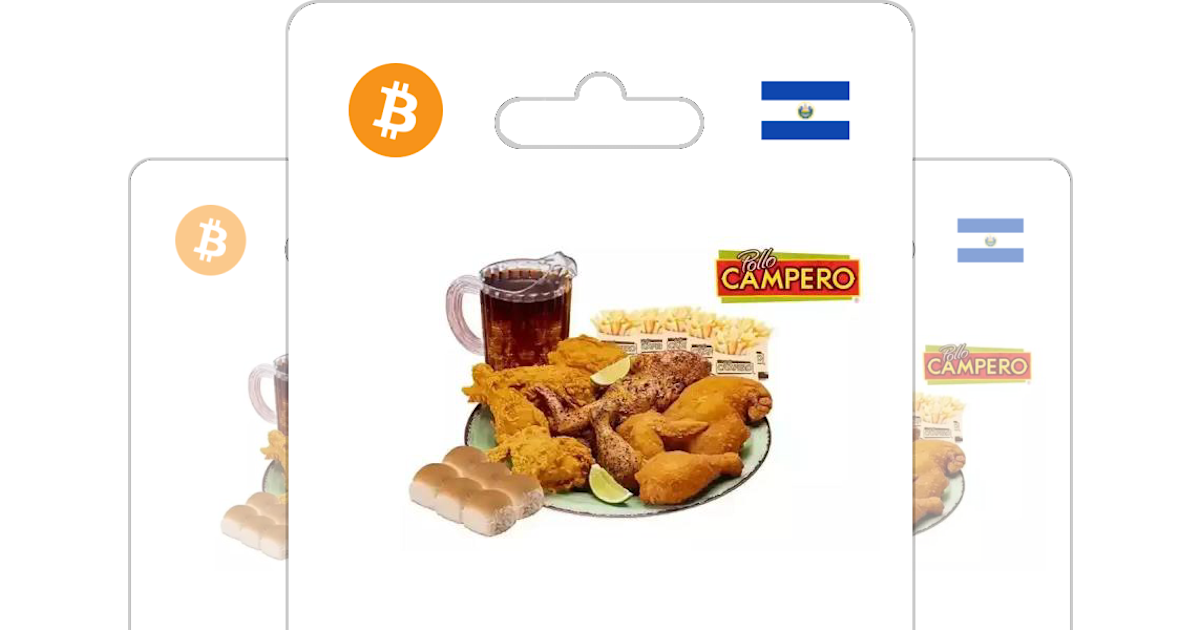 Compra Pollo Campero Gift Card Con Bitcoin ETH O Cripto Bitrefill