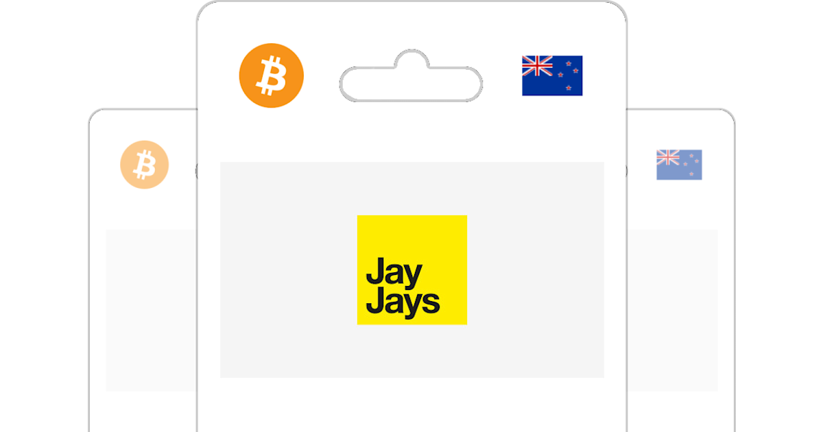 Buy Jay Jays NZ Gift Card with Bitcoin, ETH, USDT or Crypto Bitrefill