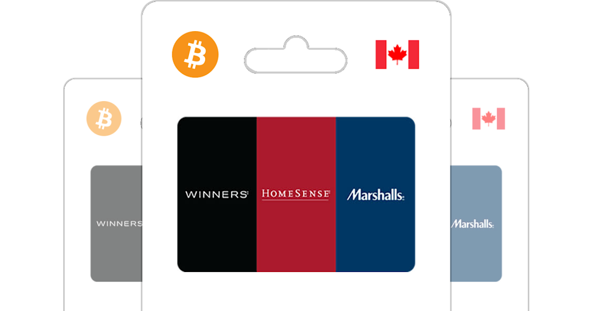 Buy Winners/HomeSense/Marshalls Gift Card with Bitcoin, ETH or Crypto
