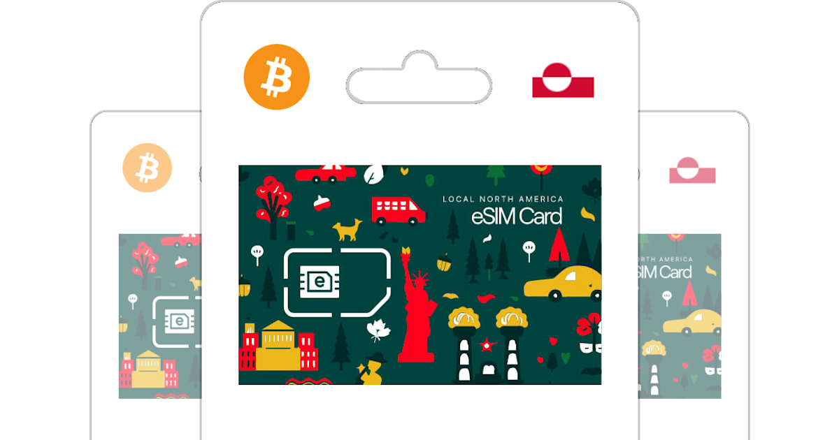 Buy Greenland eSIM with Bitcoin, ETH or Crypto Bitrefill