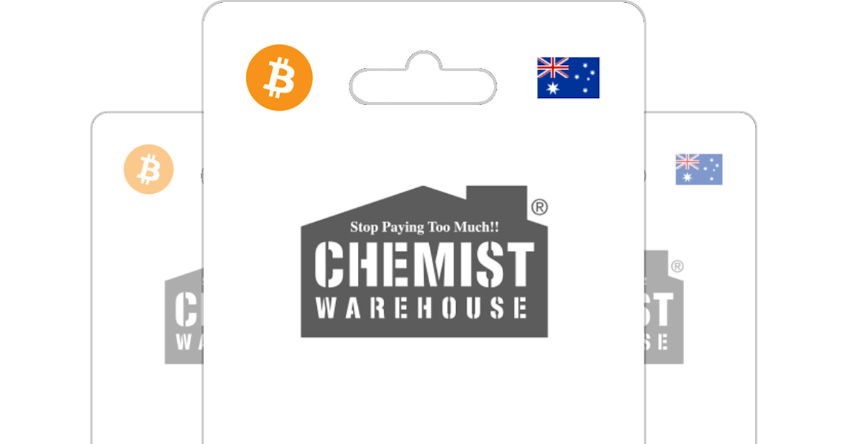 Buy Chemist Warehouse Gift Card with Bitcoin, ETH or Crypto Bitrefill