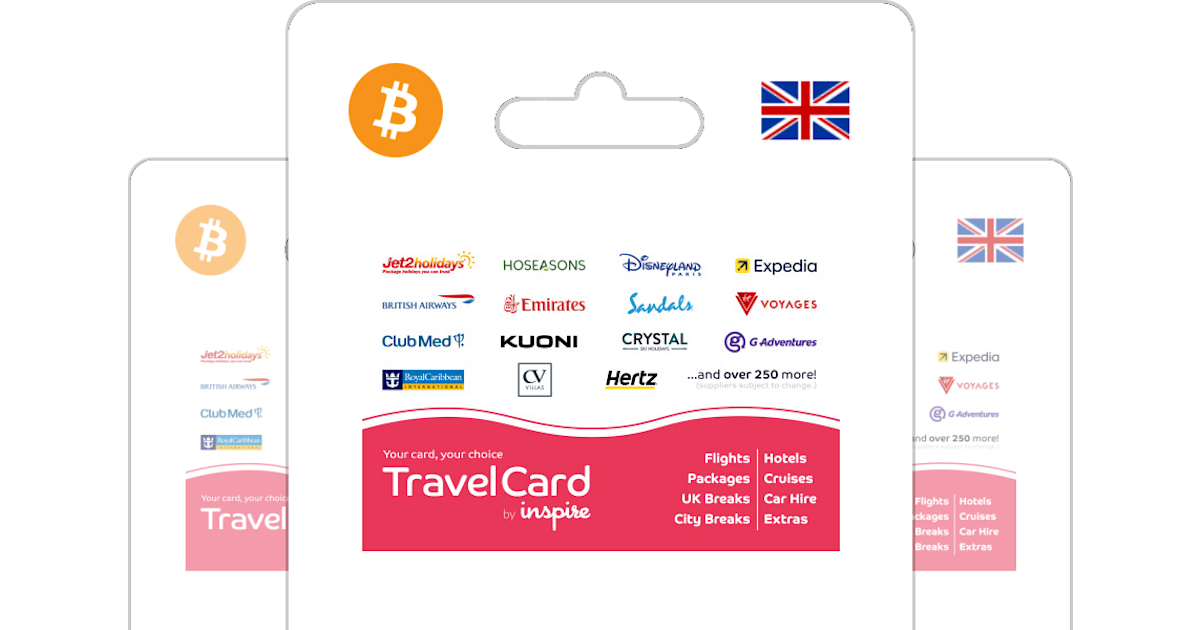 Buy Inspire Travel UK gift cards Bitrefill