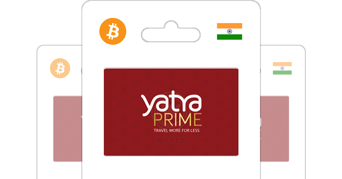 Buy Yatra Prime Gift Card with Bitcoin, ETH, USDT or Crypto