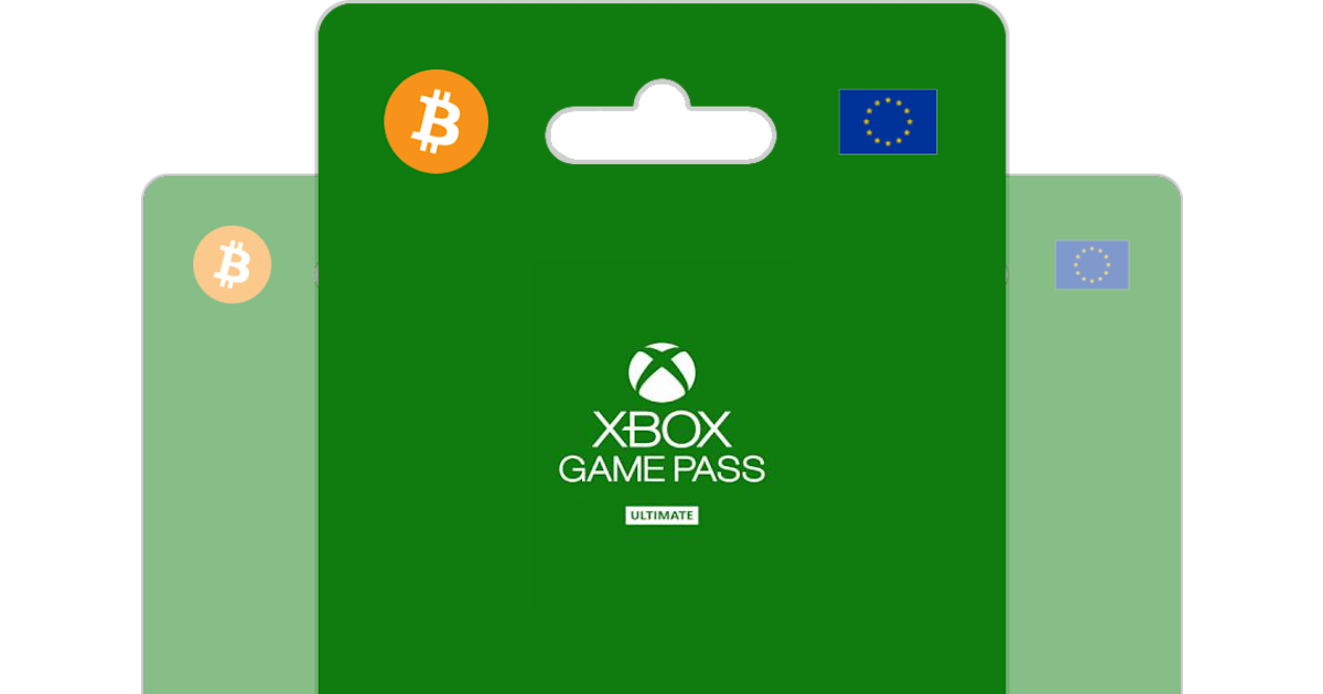 Buy Xbox Game Pass Ultimate Gift Card with Bitcoin ETH or Crypto