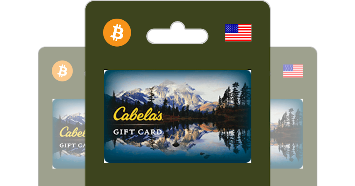 Buy Cabela s Gift Card with Bitcoin ETH USDT or Crypto Bitrefill
