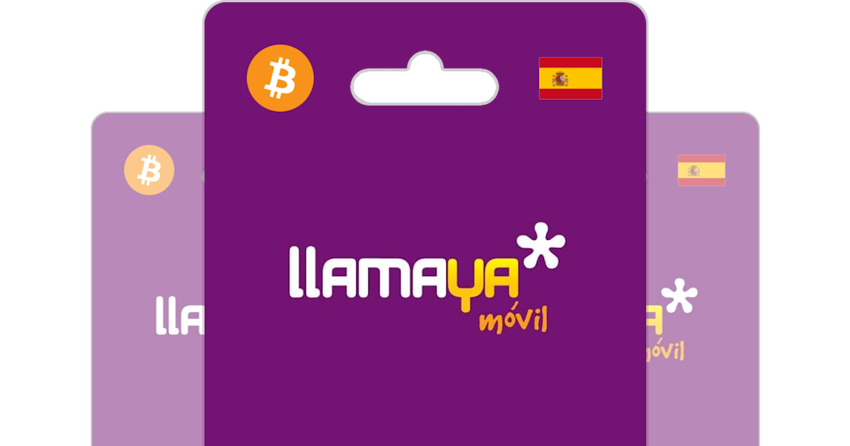 LLamaya Movil Espana Recarga tu movil prepago con Bitcoin ETH o cripto Bitrefill
