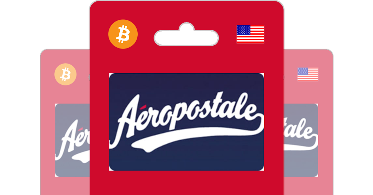 Buy Aeropostale Gift Card with Bitcoin ETH USDT or Crypto